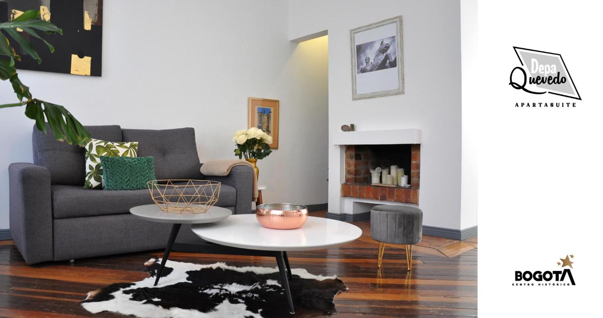 Depa Quevedo - Trendy Revamped Flat - Exceptional Spot In Bogota'S Historic Colonial Square - Candelaria Dış mekan fotoğraf